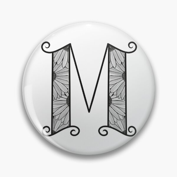 Item preview, Sunflower Inspired Letter M designed and sold by SSN-ART.