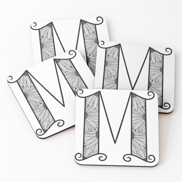 Item preview, Sunflower Inspired Letter M designed and sold by SSN-ART.
