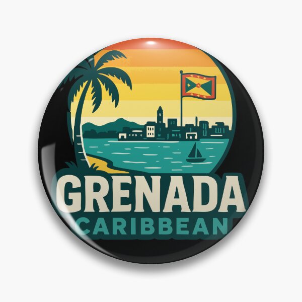 Item preview, Grenada Caribbean Retro Travel designed and sold by TomFrontierArt.