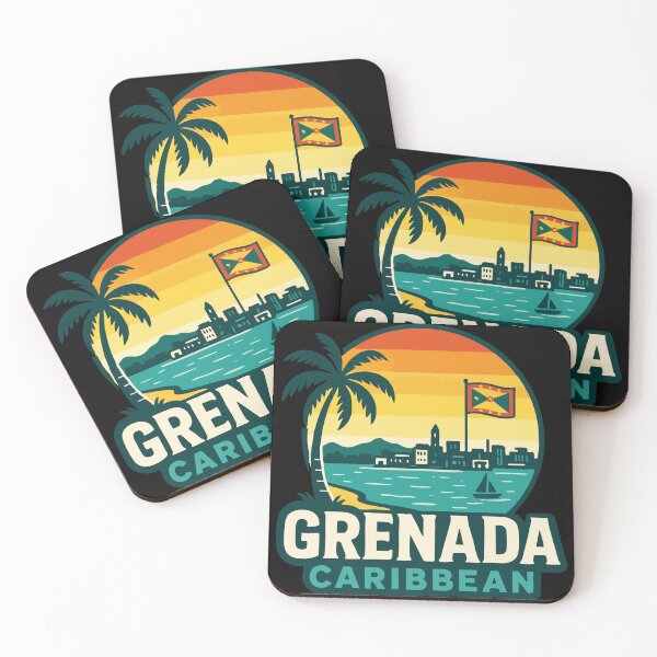 Item preview, Grenada Caribbean Retro Travel designed and sold by TomFrontierArt.