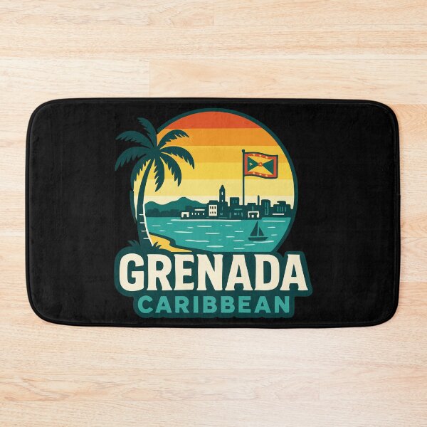 Item preview, Grenada Caribbean Retro Travel designed and sold by TomFrontierArt.