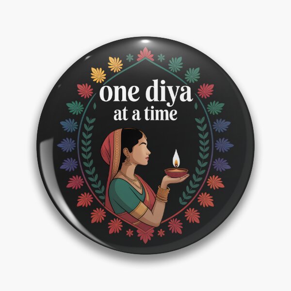Item preview, One Diya at a Time – Elegant Diwali Festival Design designed and sold by Jollys-ArtShop.
