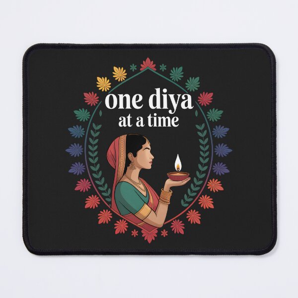 Item preview, One Diya at a Time – Elegant Diwali Festival Design designed and sold by Jollys-ArtShop.