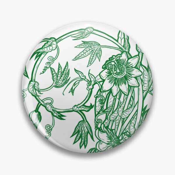 Item preview, Green passionflower designed and sold by Stylet-Pinceau.