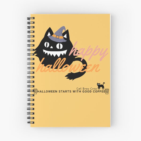 Item preview, ???‍♀️ “Happy Halloween” – Mischievous Black Cat in Witch Hat Coffee Tee ☕? designed and sold by PupmeowTs.