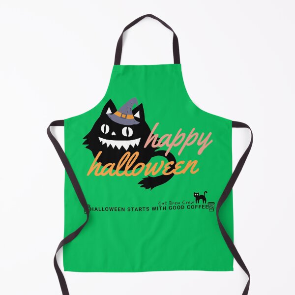 Item preview, ???♀️ “Happy Halloween” – Mischievous Black Cat in Witch Hat Coffee Tee ☕? designed and sold by PupmeowTs.