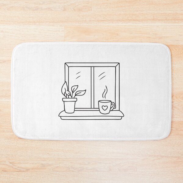 Item preview, A hot tea cup on a windowsill beside a potted plant designed and sold by rasagamastore.