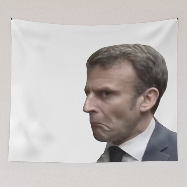 Item preview, Macron doubtful Meme designed and sold by Crealice.