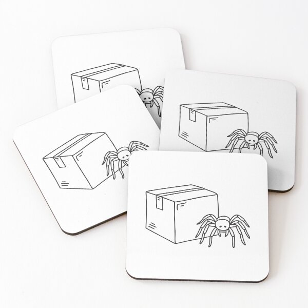 Item preview, A tarantula beside a cardboard box in a storage room designed and sold by rasagamastore.