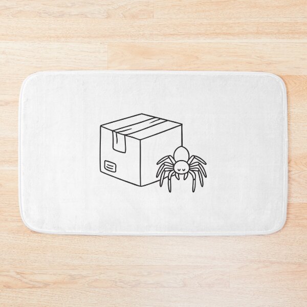 Item preview, A tarantula beside a cardboard box designed and sold by rasagamastore.