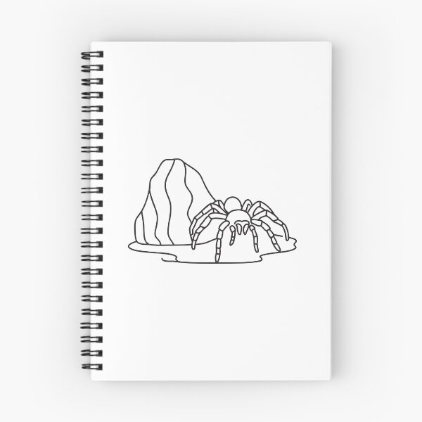 Item preview, A tarantula crawling beside a rock in a desert corner designed and sold by rasagamastore.