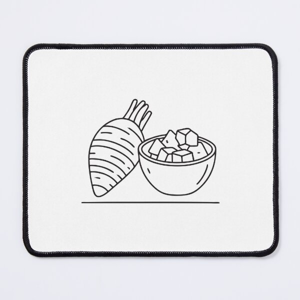 Item preview, A taro beside a bowl of diced pieces on a countertop designed and sold by rasagamastore.