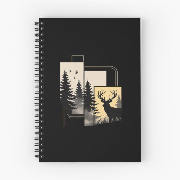 Item preview, Deer Bird Trees Wildlife Nature Outdoor Forest designed and sold by PeteHomenick.