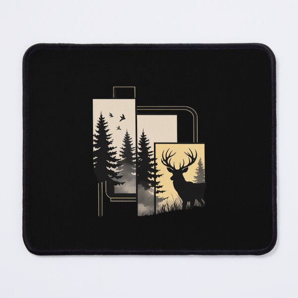 Item preview, Deer Bird Trees Wildlife Nature Outdoor Forest designed and sold by PeteHomenick.