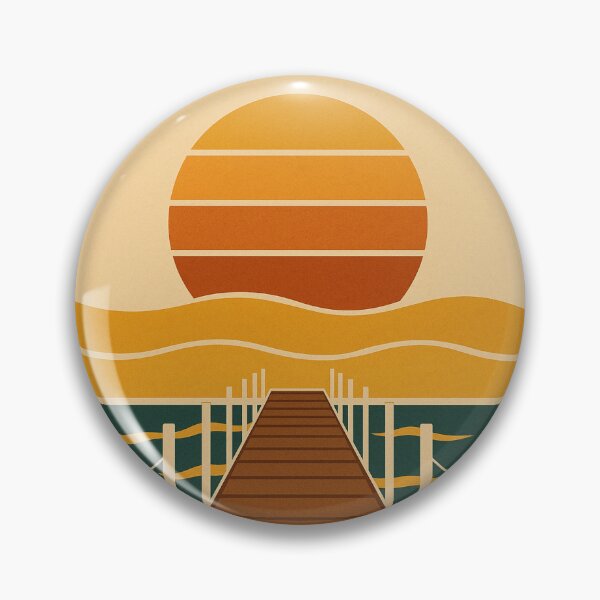 Artikelvorschau, Golden Sunset Pier über ruhigen Wellen entworfen und verkauft von SmilingAnny.