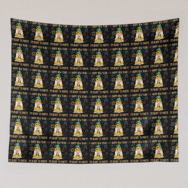Item preview, Happy New Year I'm Ready To Party Gnome Women Girl designed and sold by BernoNickel.