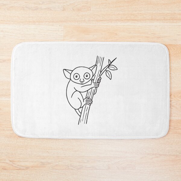 Item preview, A tarsier clinging to a tree branch designed and sold by rasagamastore.