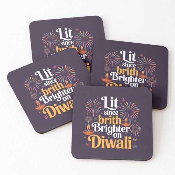 Item preview, Lit Since Birth Brighter on Diwali – Fun Festival of Lights Design designed and sold by Jollys-ArtShop.