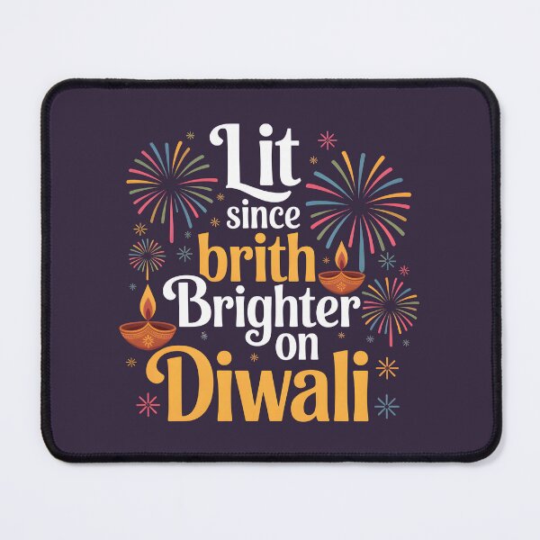 Item preview, Lit Since Birth Brighter on Diwali – Fun Festival of Lights Design designed and sold by Jollys-ArtShop.
