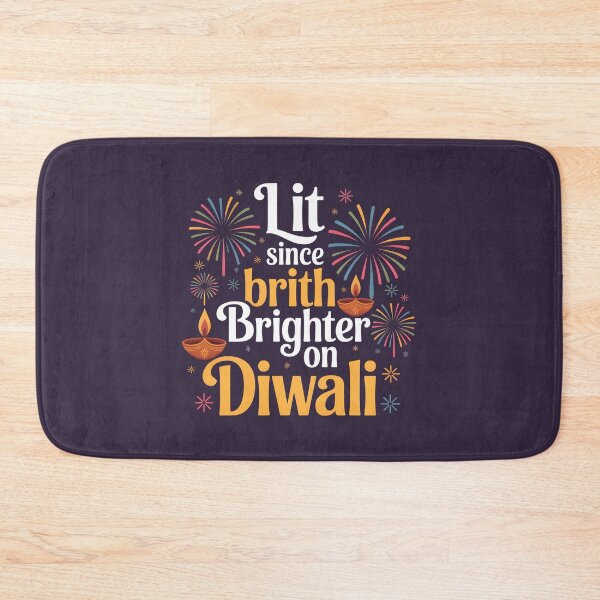 Item preview, Lit Since Birth Brighter on Diwali – Fun Festival of Lights Design designed and sold by Jollys-ArtShop.