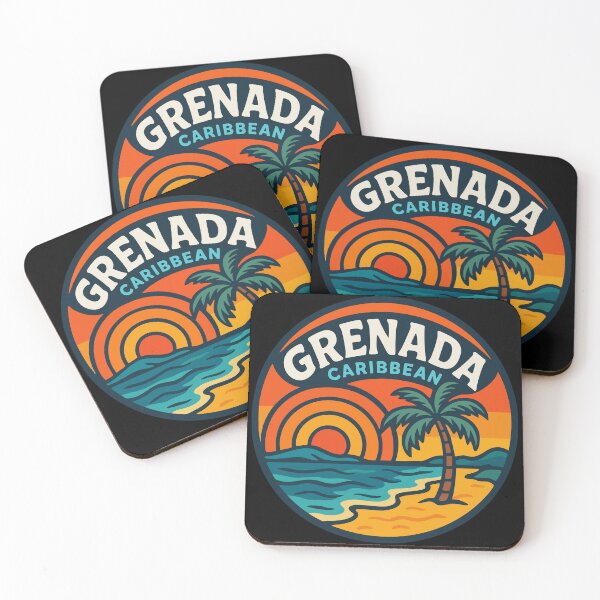 Item preview, Grenada Caribbean Trippy Retro Travel designed and sold by TomFrontierArt.