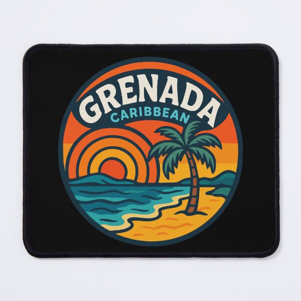 Item preview, Grenada Caribbean Trippy Retro Travel designed and sold by TomFrontierArt.