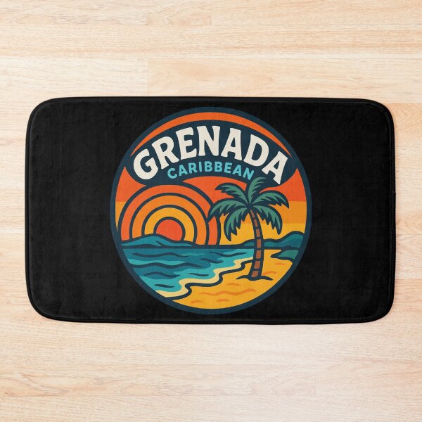 Item preview, Grenada Caribbean Trippy Retro Travel designed and sold by TomFrontierArt.