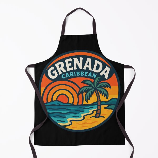 Item preview, Grenada Caribbean Trippy Retro Travel designed and sold by TomFrontierArt.