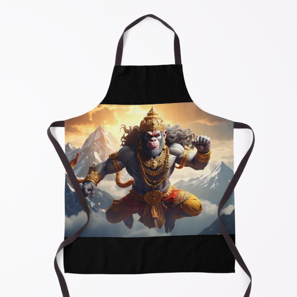 Item preview, Hanuman Warrior God Epic Hindu Mythology Art in Mountains designed and sold by Anna Koneva.