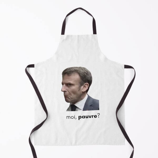 Item preview, "Me, poor?" Macron doubtful Meme designed and sold by Crealice.