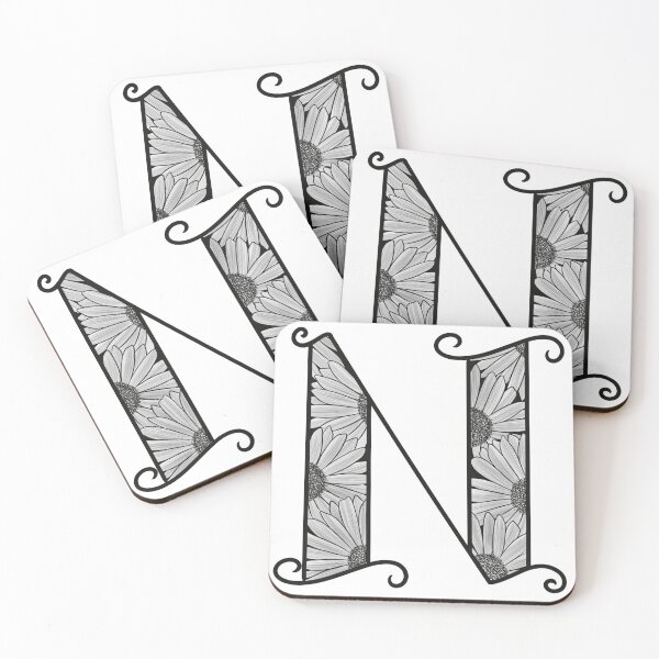 Item preview, Sunflower Inspired Letter N designed and sold by SSN-ART.