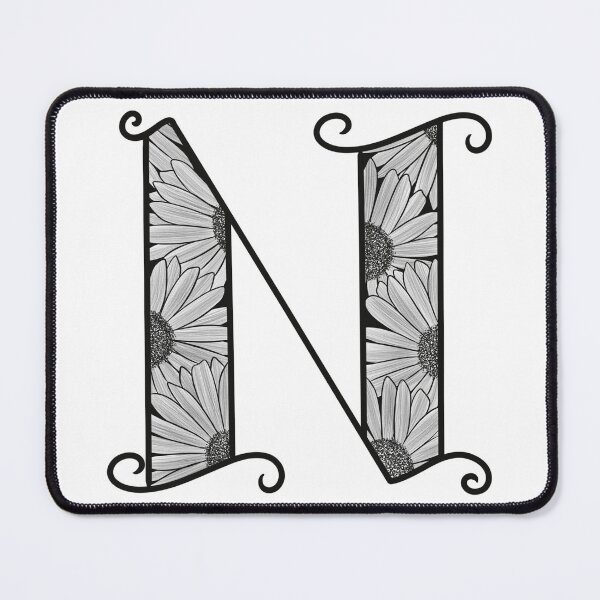 Item preview, Sunflower Inspired Letter N designed and sold by SSN-ART.