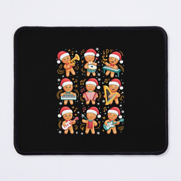 Item preview, Funny Xmas Musician Gingerbread Playing Musical Instruments designed and sold by aidenpier.