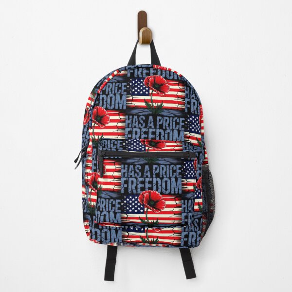 Item preview, Poppy of Remembrance Against the American Flag designed and sold by SplashTastic.