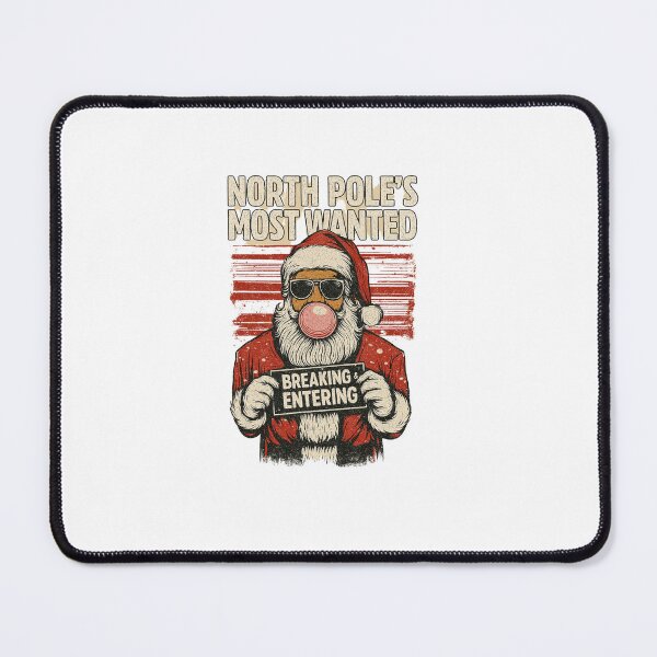 Item preview, North Pole’s Most Wanted Santa bubble Gum Classic T-Shirt designed and sold by inkfluenceart.