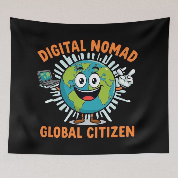 Item preview, Digital Nomad, Global Citizen | Remote Work Travel Quote designed and sold by WearTheArtx.