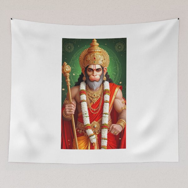 Item preview, Hanuman Hindu God of Strength and Devotion designed and sold by Anna Koneva.
