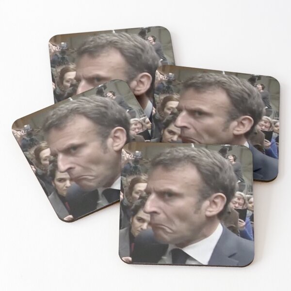 Item preview, Macron doubtful Meme designed and sold by Crealice.