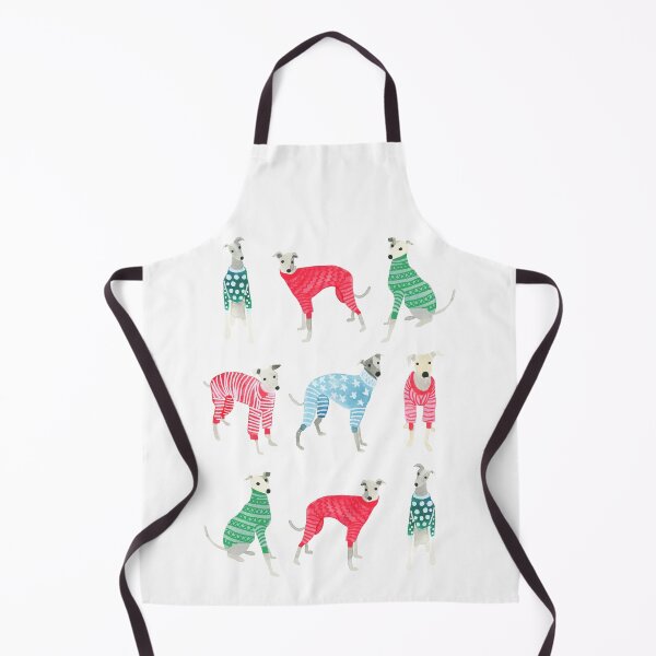 Item preview, A group of Greyhounds wearing Christmas sweaters designed and sold by Hillary Holt.
