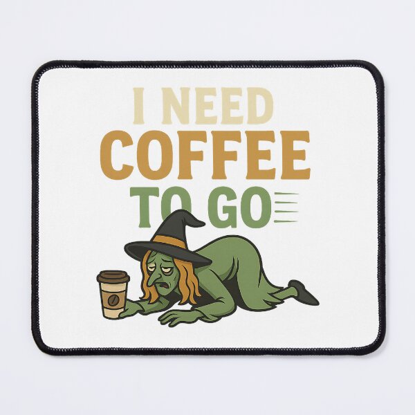 Item preview, I need Coffee to go – Funny Witch Coffee T-Shirt designed and sold by SVALANART.