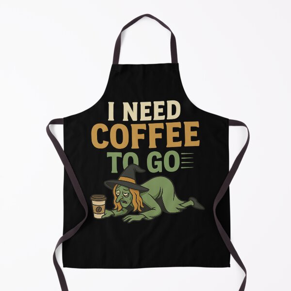 Item preview, I need Coffee to go – Funny Witch Coffee T-Shirt designed and sold by SVALANART.