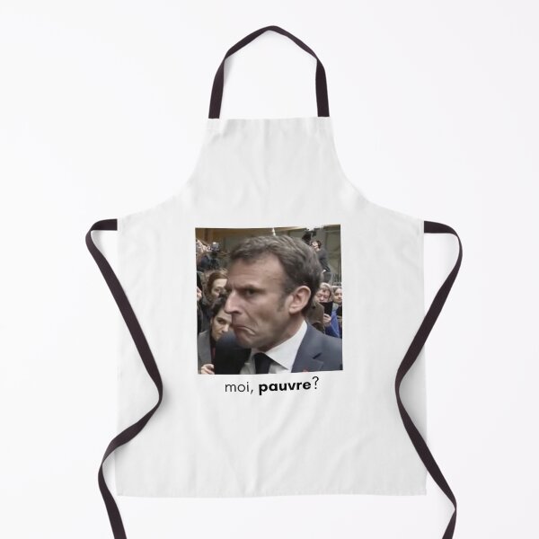 Item preview, "Me, poor?" Macron doubtful Meme designed and sold by Crealice.