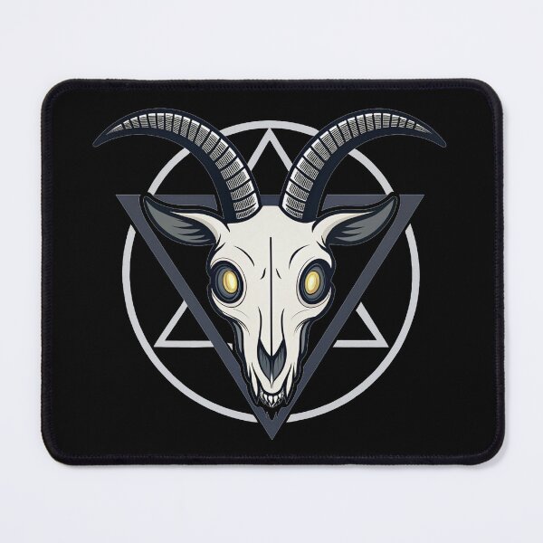 Item preview, Minimalist Levitating Goat Skull Occult Symbol designed and sold by Kindly Dead.
