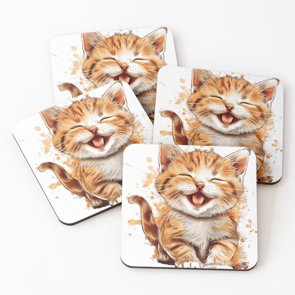 Item preview, Laughing kitten designed and sold by Tampa-cat-dad.