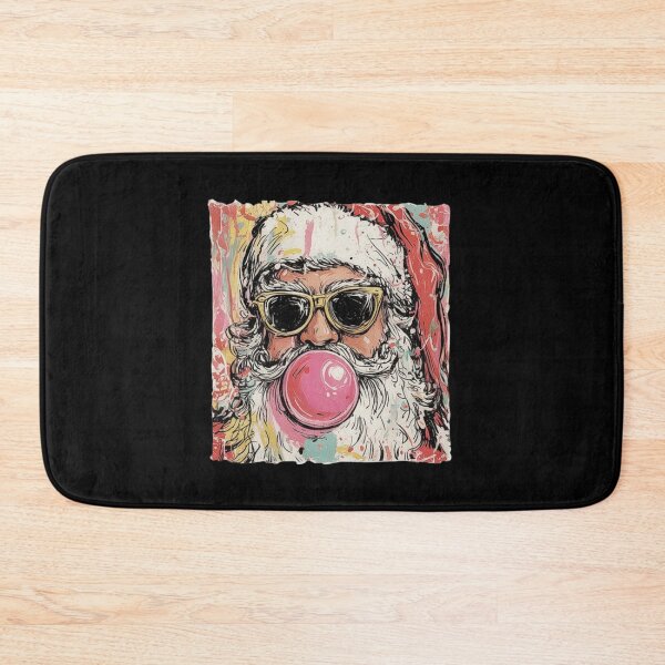 Item preview, Cool Santa with Sunglasses and Bubble Gum – Funky Christmas Art Design designed and sold by love3617.