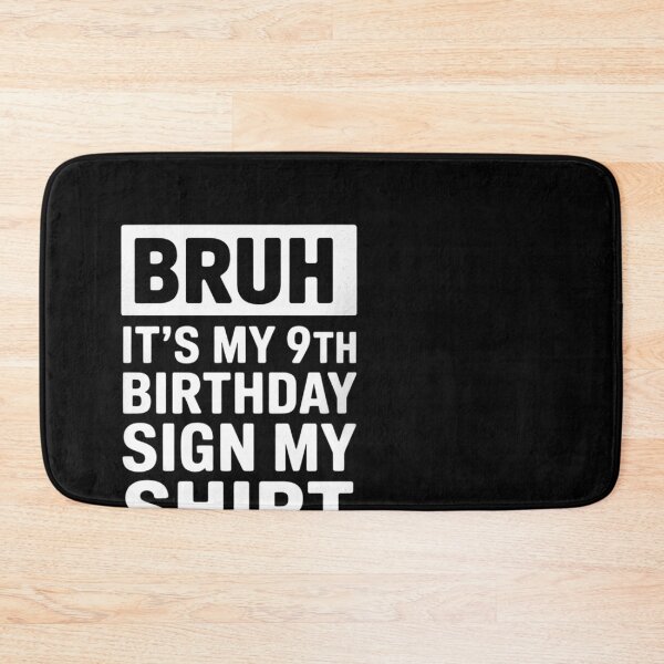 Item preview, Kids Bruh Its My 9th Birthday Color 9 Bday Party Boys Girls  designed and sold by MonsterBuddiess.