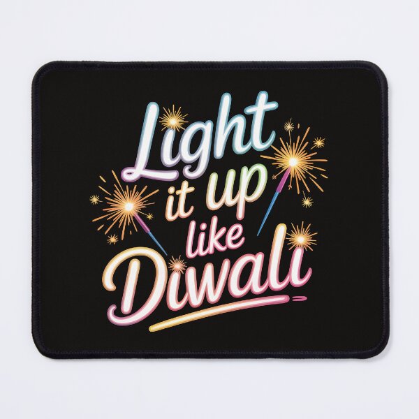 Item preview, Light It Up Like Diwali – Neon Graffiti Festival Design designed and sold by Jollys-ArtShop.