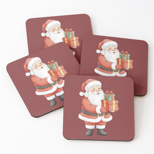 Item preview, Happy Santa Claus Holding Christmas Presents designed and sold by MA DESIGNS.