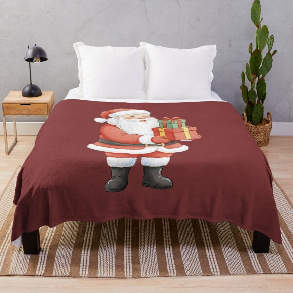 Item preview, Happy Santa Claus Holding Christmas Presents designed and sold by MA DESIGNS.