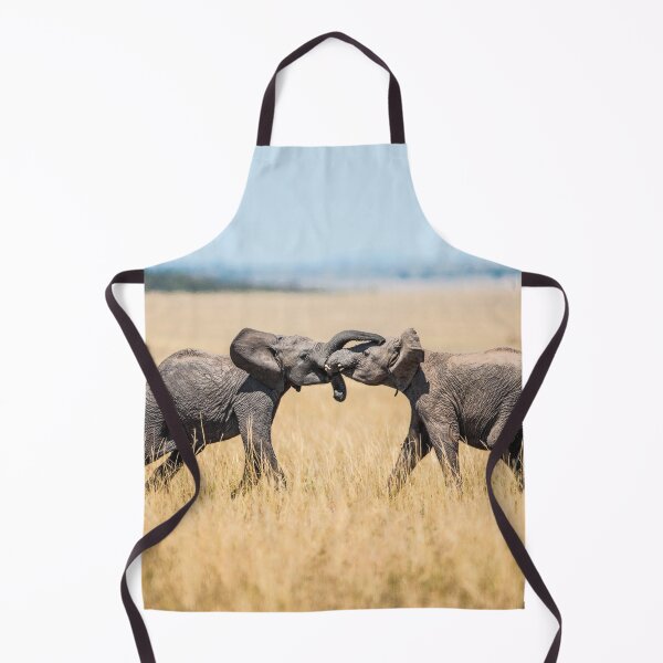 Item preview, Elephant Fighting In Serengeti Tanzania Africa Savanna Wildlife designed and sold by eclecTEEq.